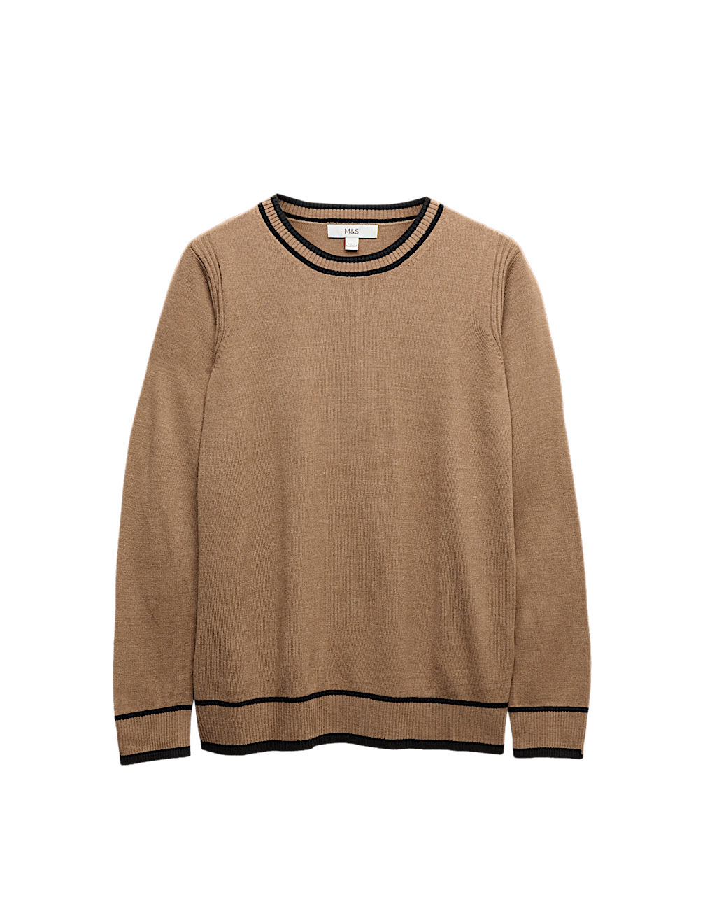 Supersoft Tipped Crew Neck Jumper