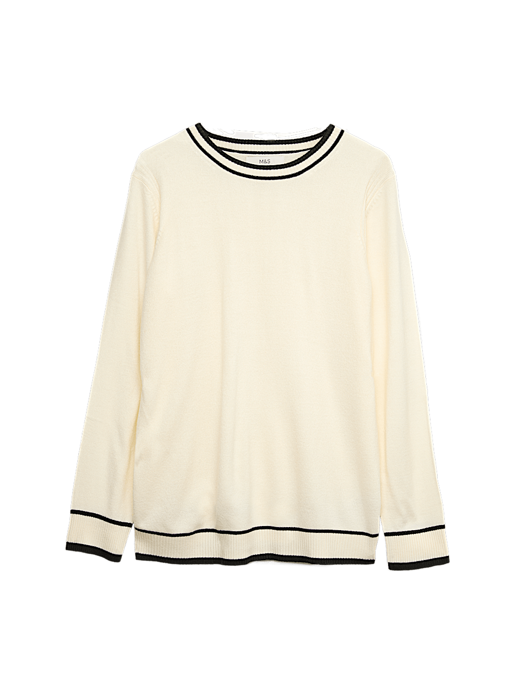 Supersoft Tipped Crew Neck Jumper