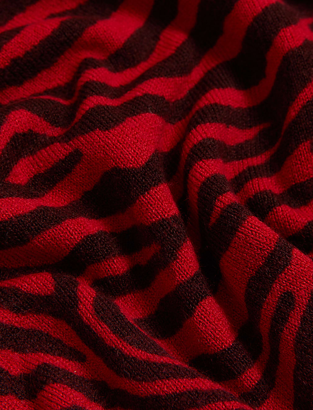 Supersoft Animal Print V-Neck Jumper