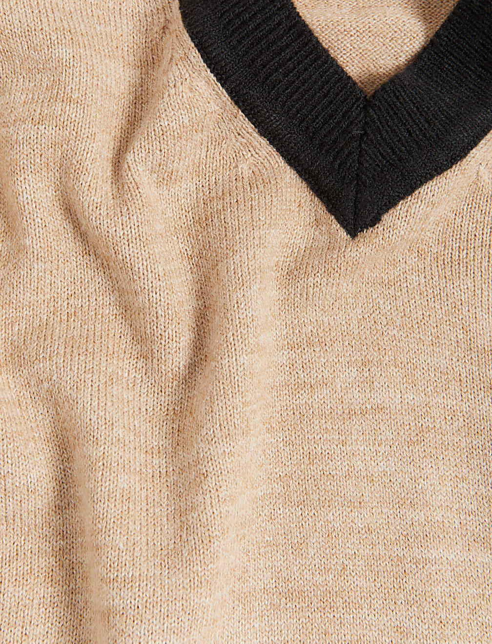 Supersoft Colour Block V-Neck Jumper