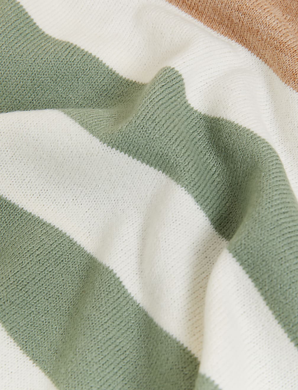 Supersoft Striped V-Neck Jumper