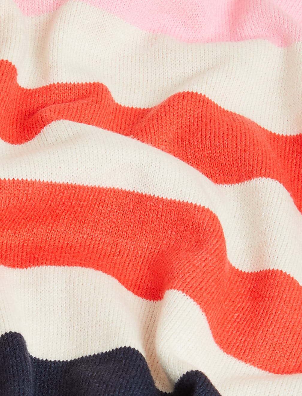 Supersoft Striped V-Neck Jumper