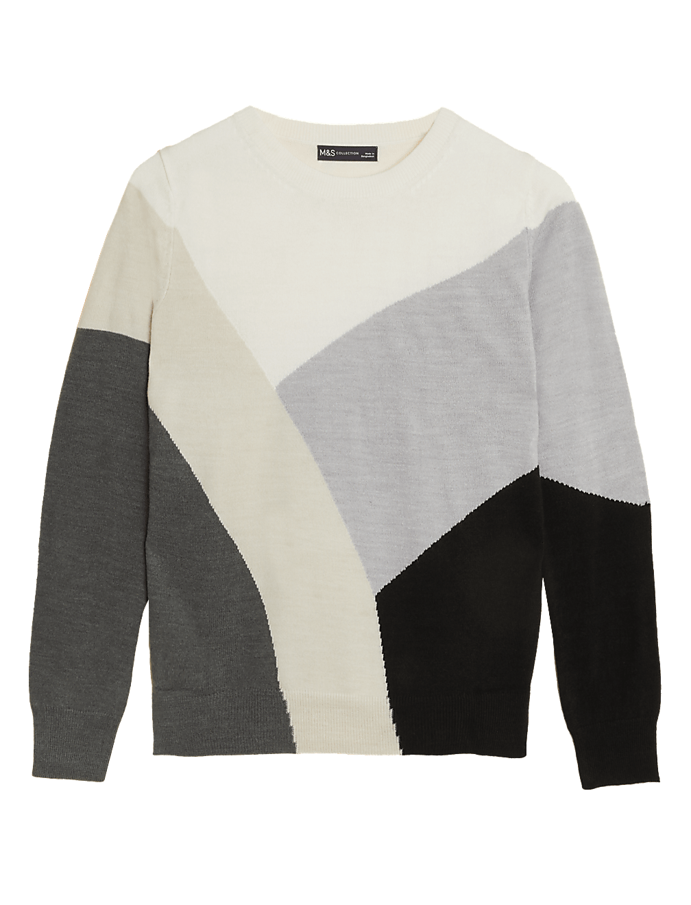 Supersoft Colour Block Crew Neck Jumper
