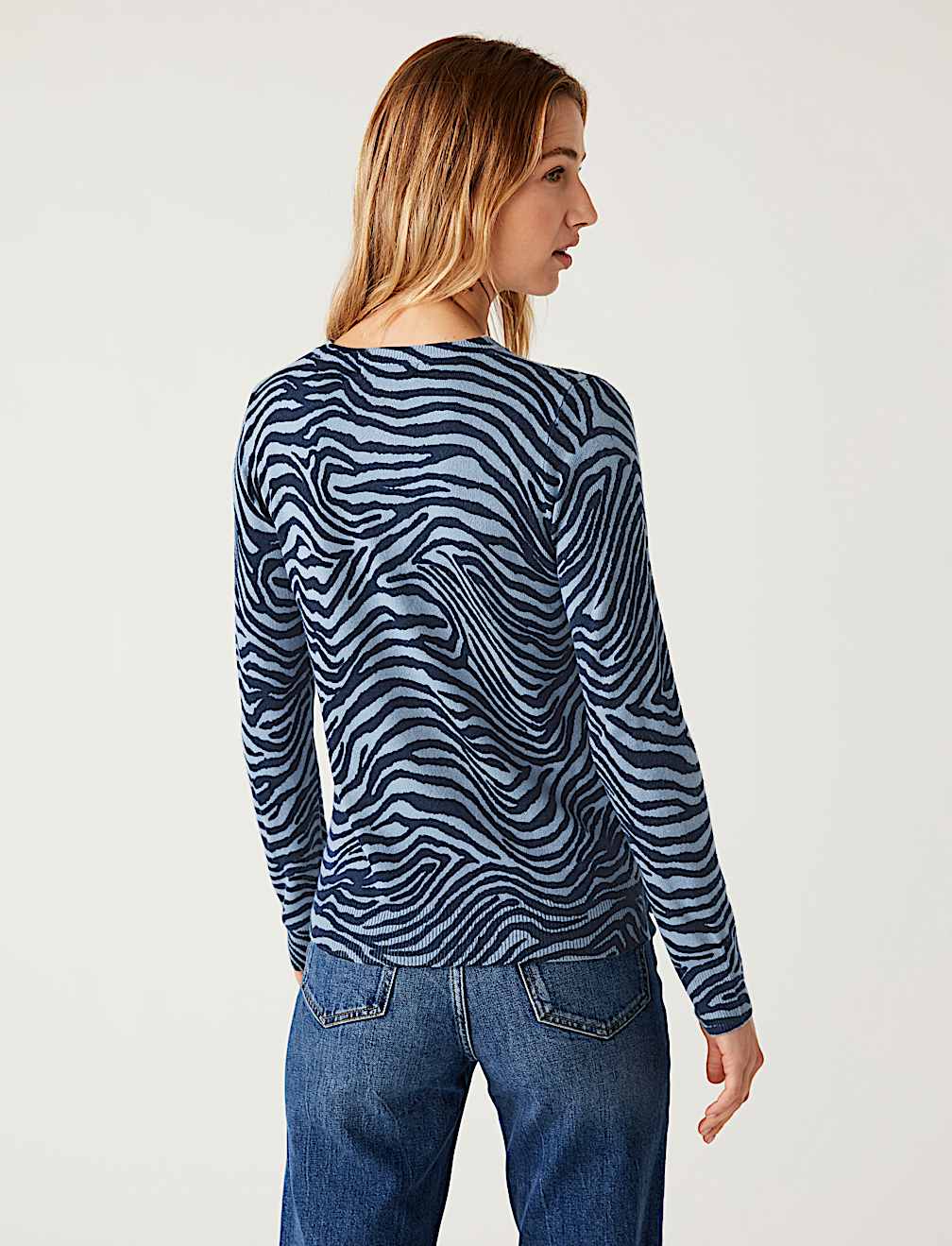 Supersoft Animal Print Crew Neck Jumper