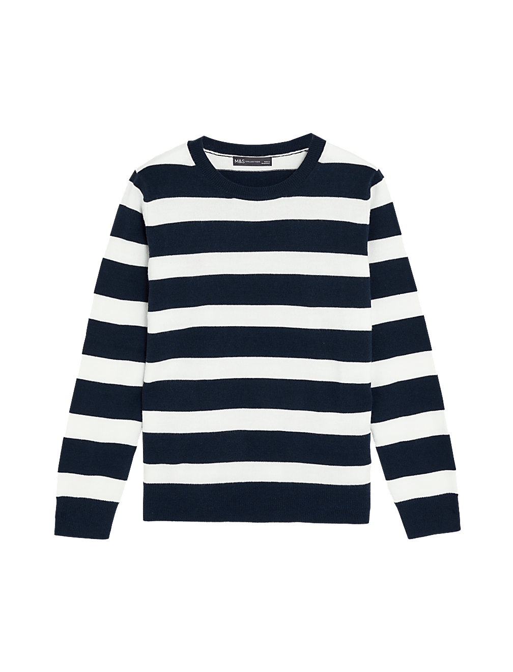 Supersoft Striped Crew Neck Jumper