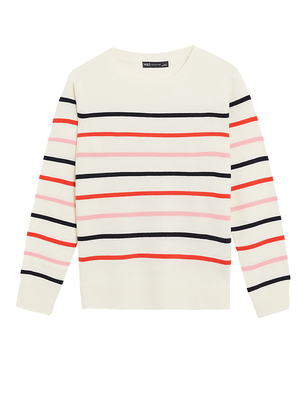 Supersoft Striped Crew Neck Jumper