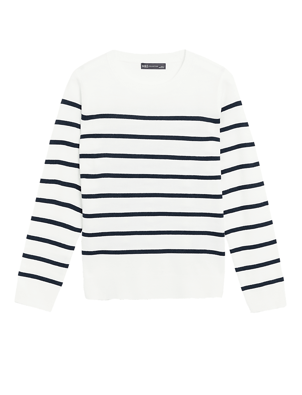 Supersoft Striped Crew Neck Jumper