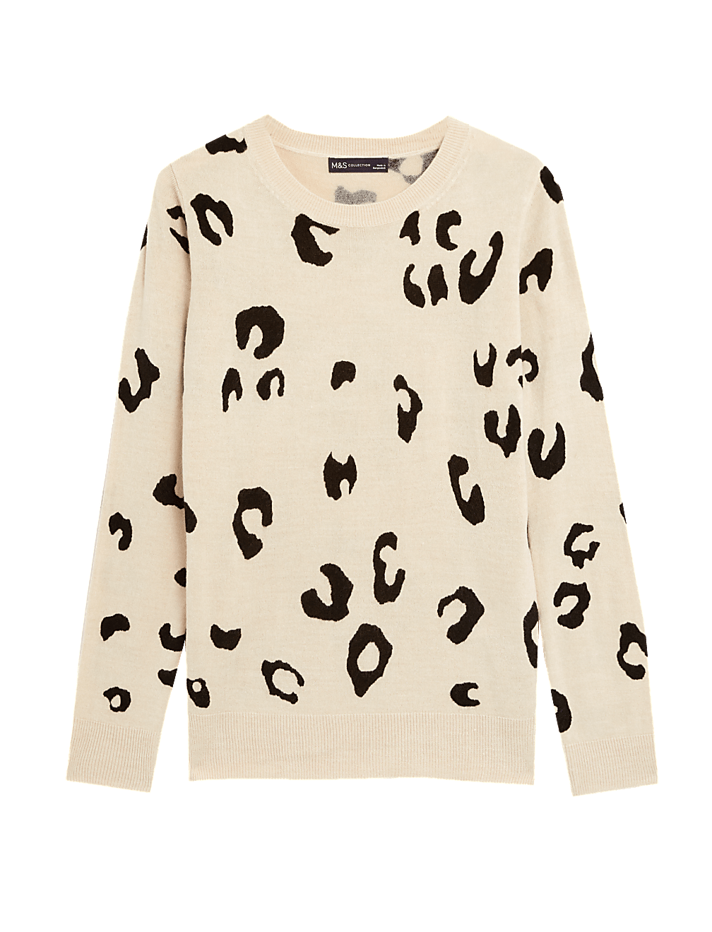 Supersoft Animal Print Crew Neck Jumper