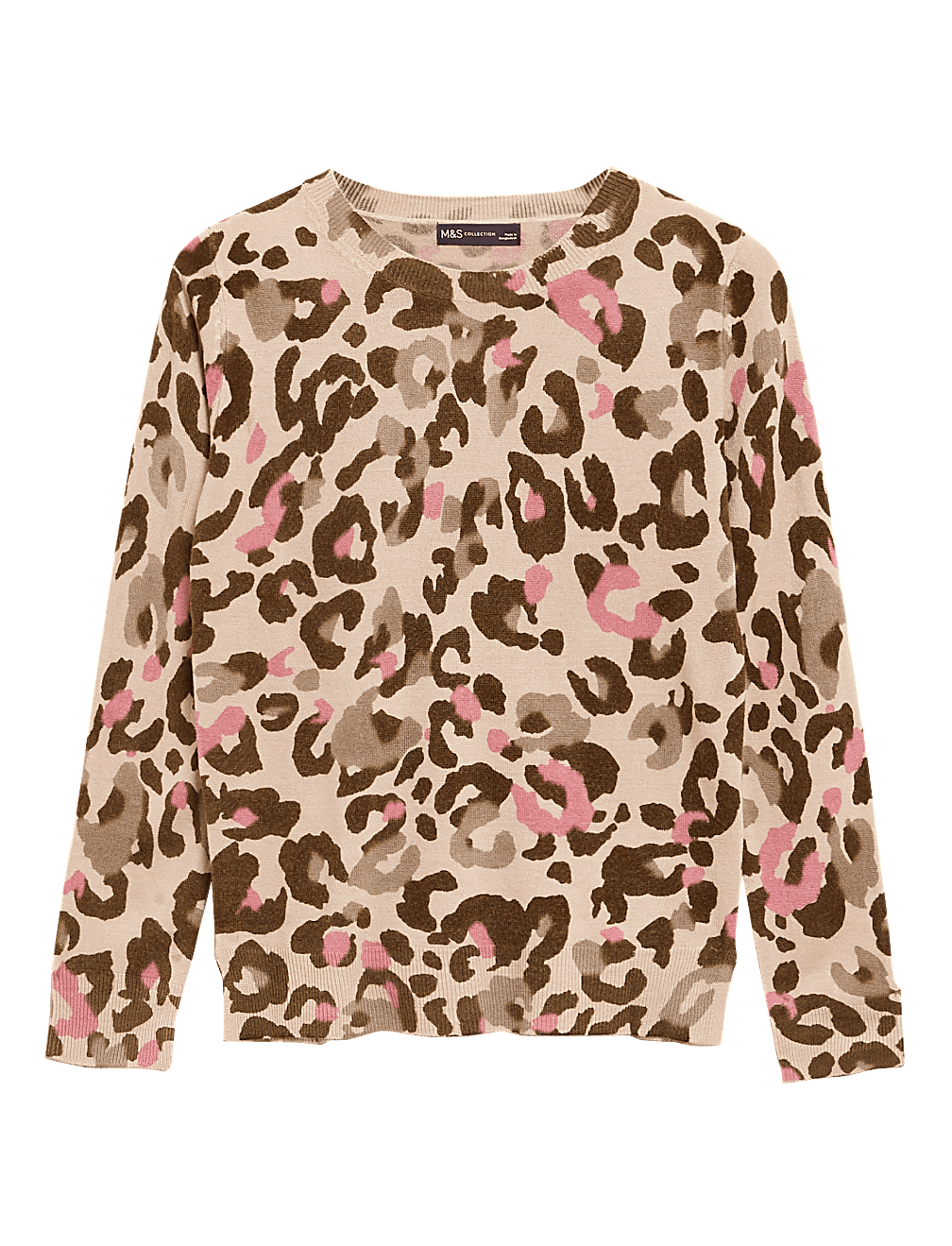 Supersoft Animal Print Crew Neck Jumper