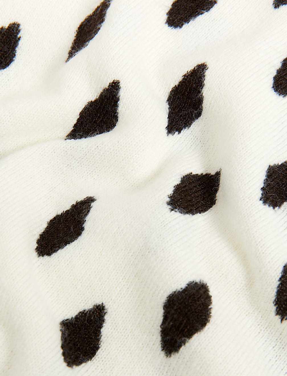 Supersoft Diamond Print Crew Neck Jumper