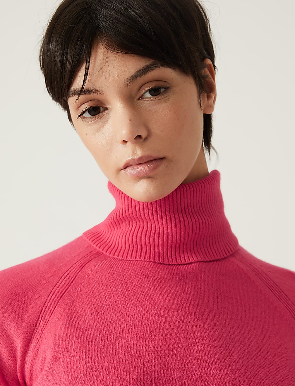 Supersoft Roll Neck Balloon Sleeve Jumper
