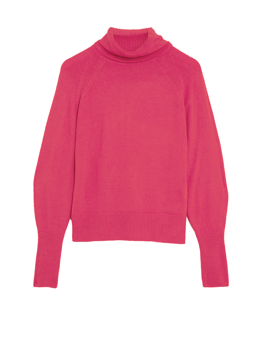 Supersoft Roll Neck Balloon Sleeve Jumper