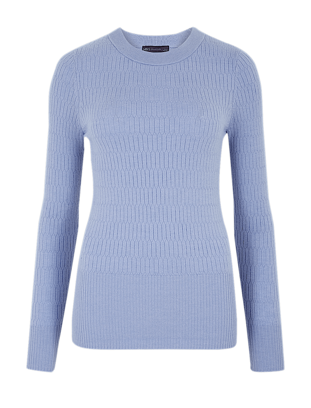 Soft Touch Brick Stitch Crew Neck Jumper
