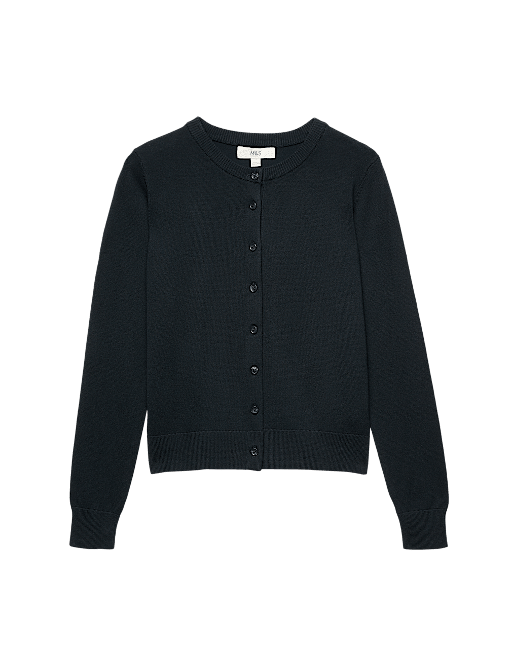 Crew Neck Button Through Cardigan