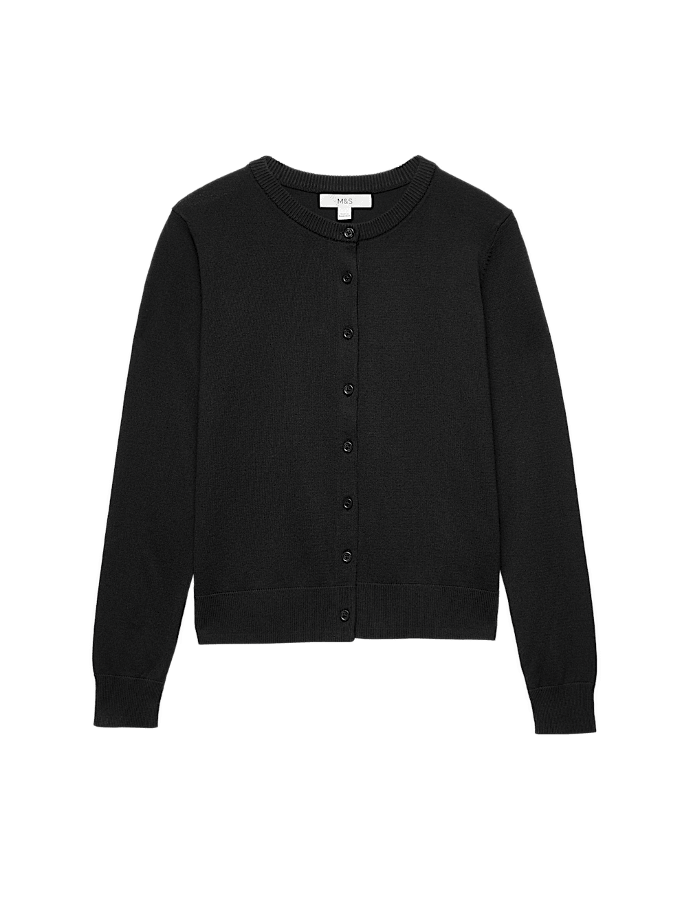 Crew Neck Button Through Cardigan