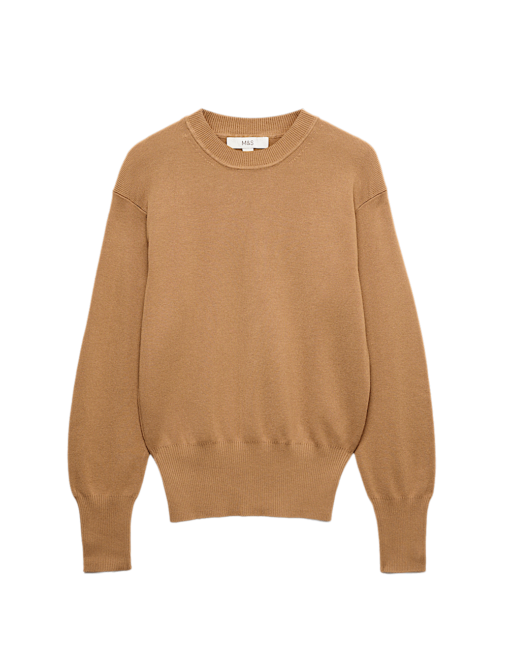 Crew Neck Waisted Slim Fit Jumper