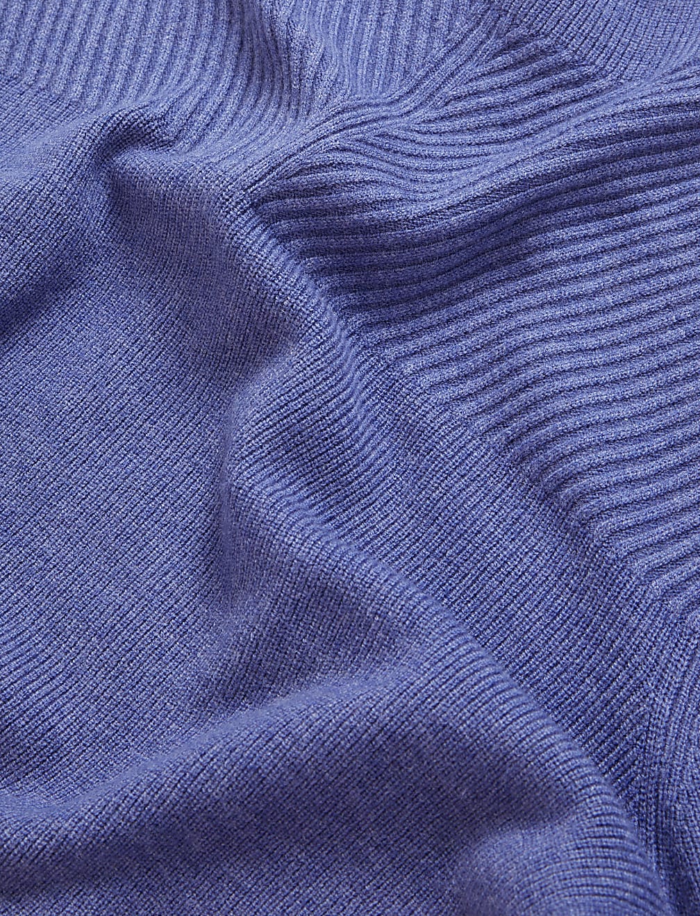 Soft Touch Ribbed Funnel Neck Jumper