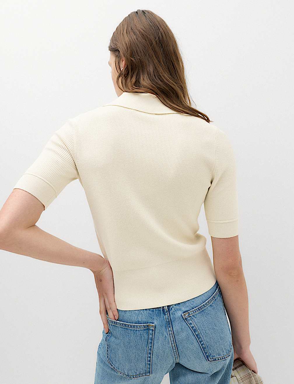 Collared Zip Up Slim Fit Cardigan