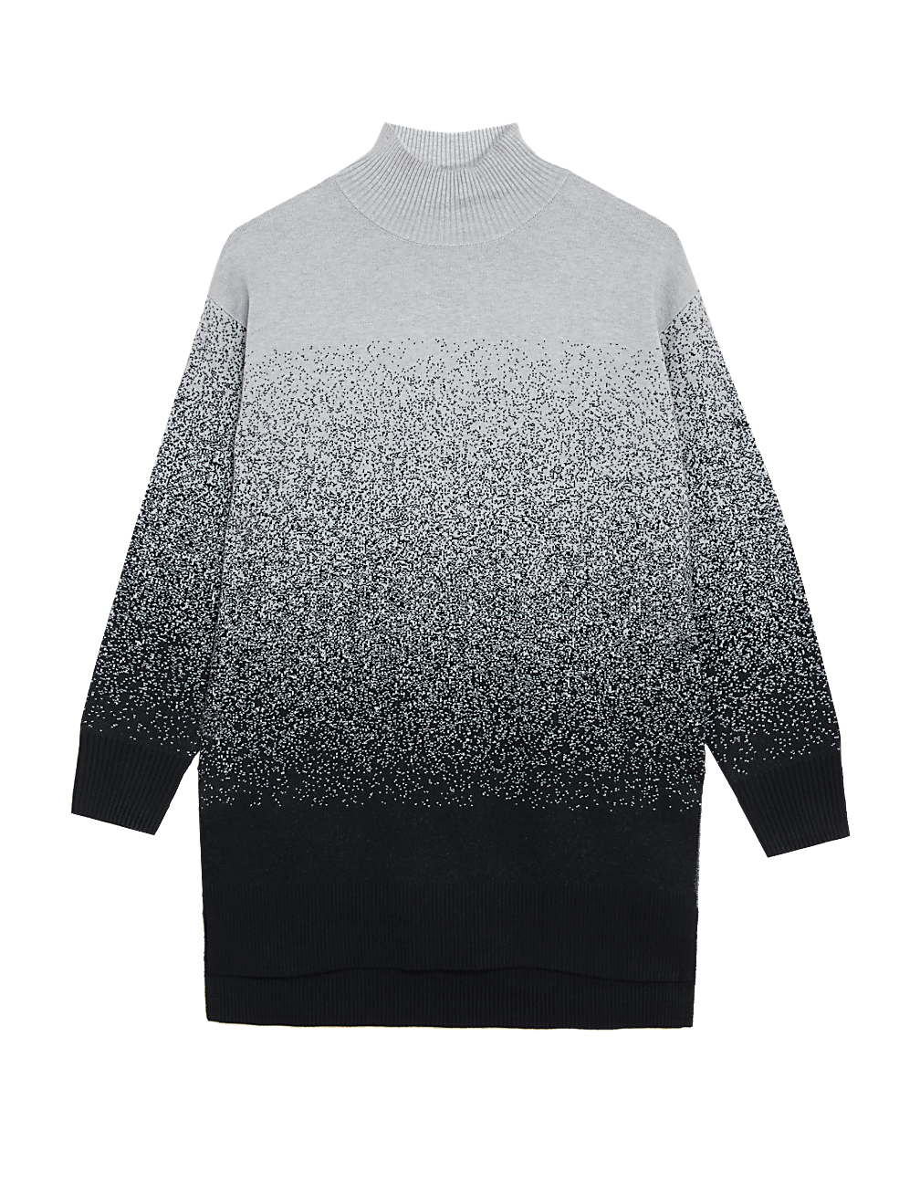 Soft Touch Ombre Funnel Neck Jumper