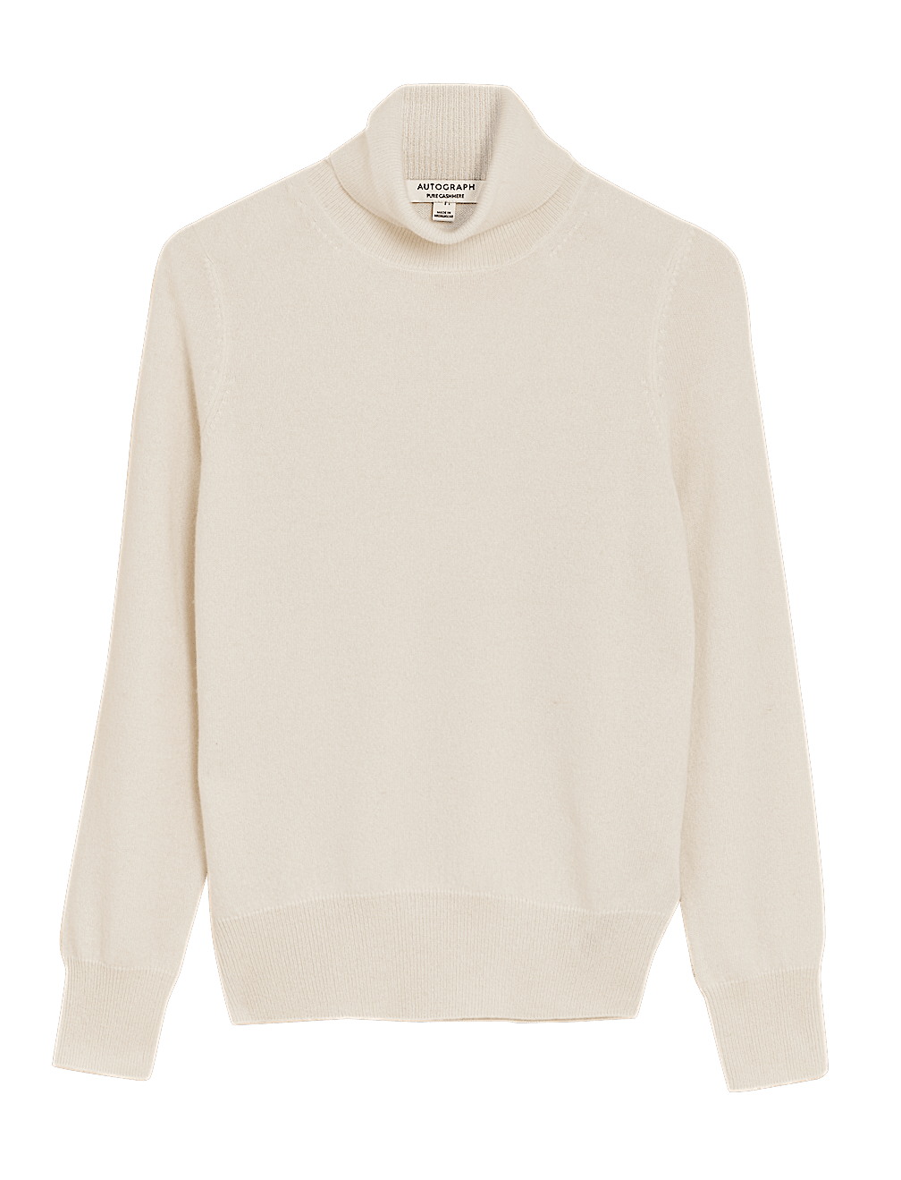 Pure Cashmere Roll Neck Jumper