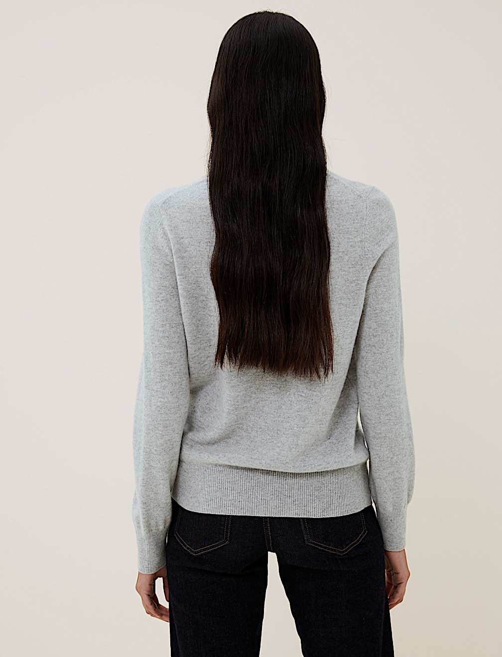 Pure Cashmere Roll Neck Jumper