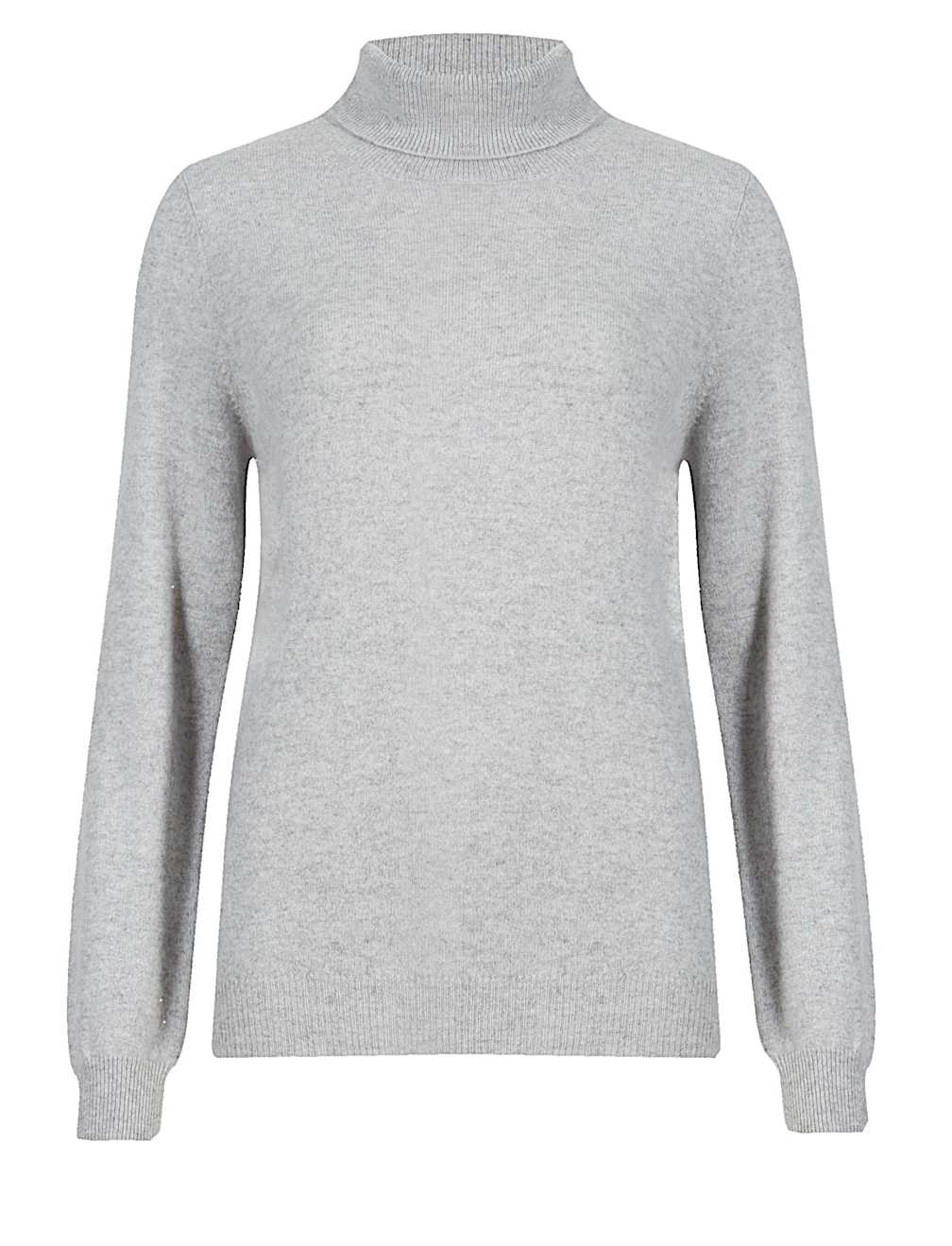 Pure Cashmere Roll Neck Jumper