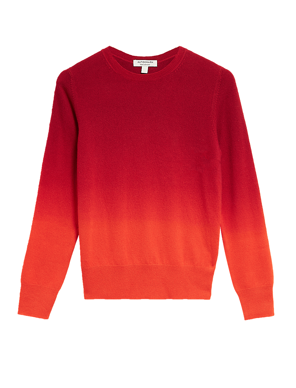 Pure Cashmere Ombre Crew Neck Jumper
