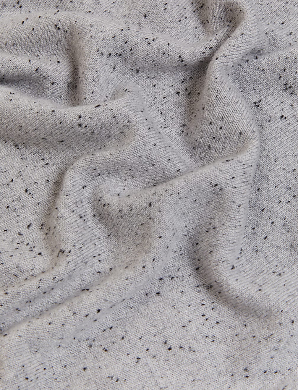 Pure Cashmere Textured Crew Neck Jumper