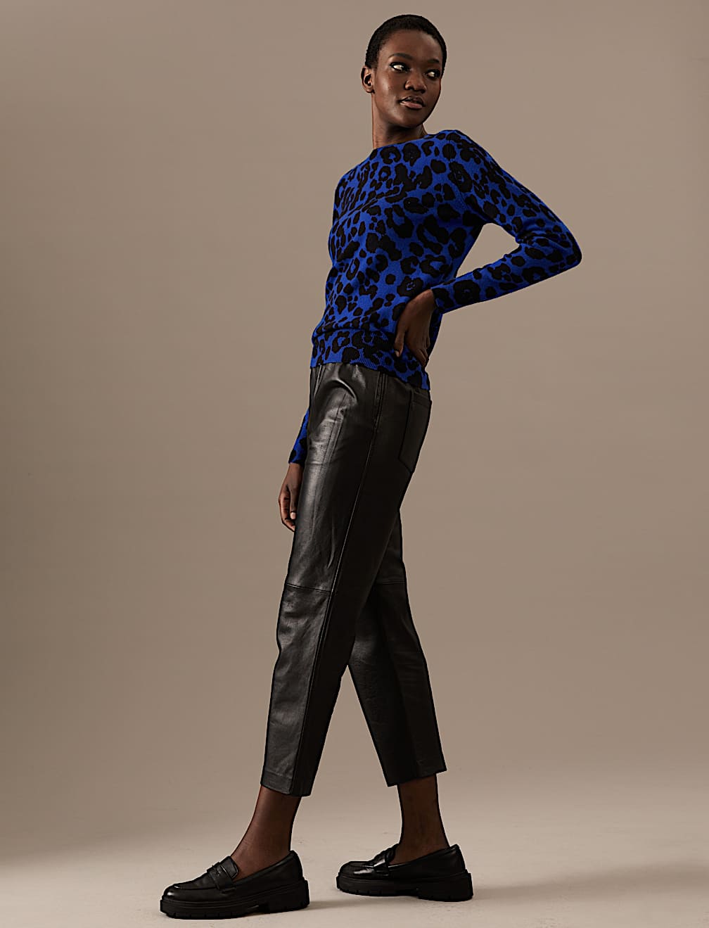 Pure Cashmere Animal Print Jumper