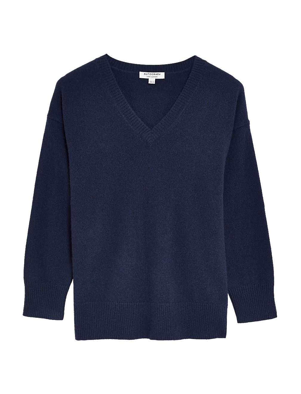 Pure Cashmere V-Neck Relaxed Jumper
