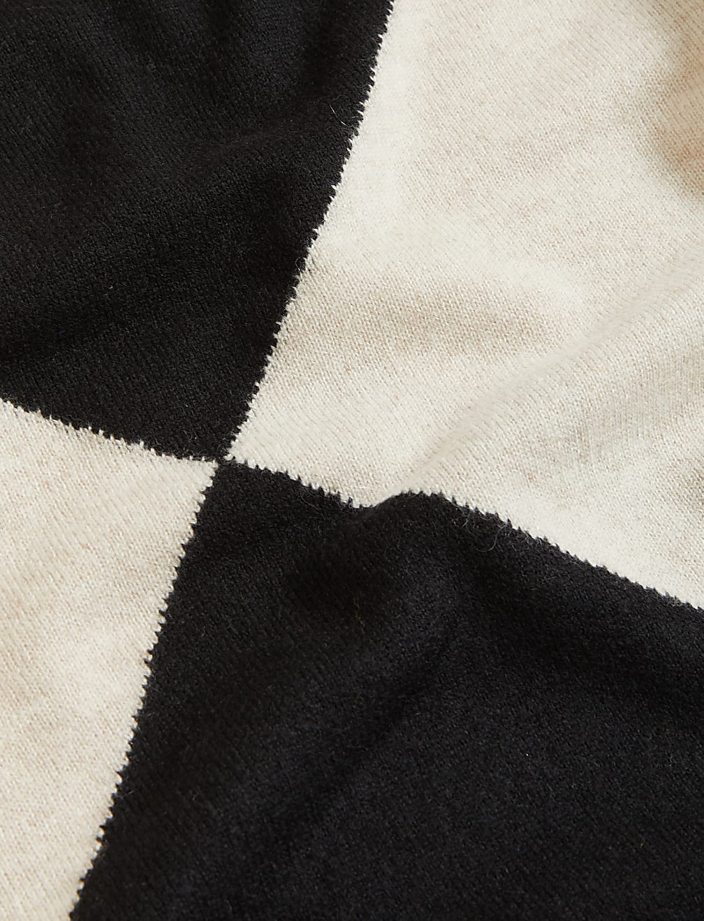 Pure Cashmere Patterned Crew Neck Jumper