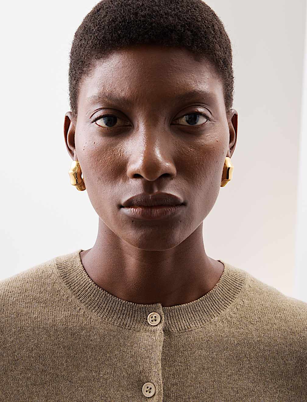 Pure Cashmere Crew Neck Relaxed Cardigan