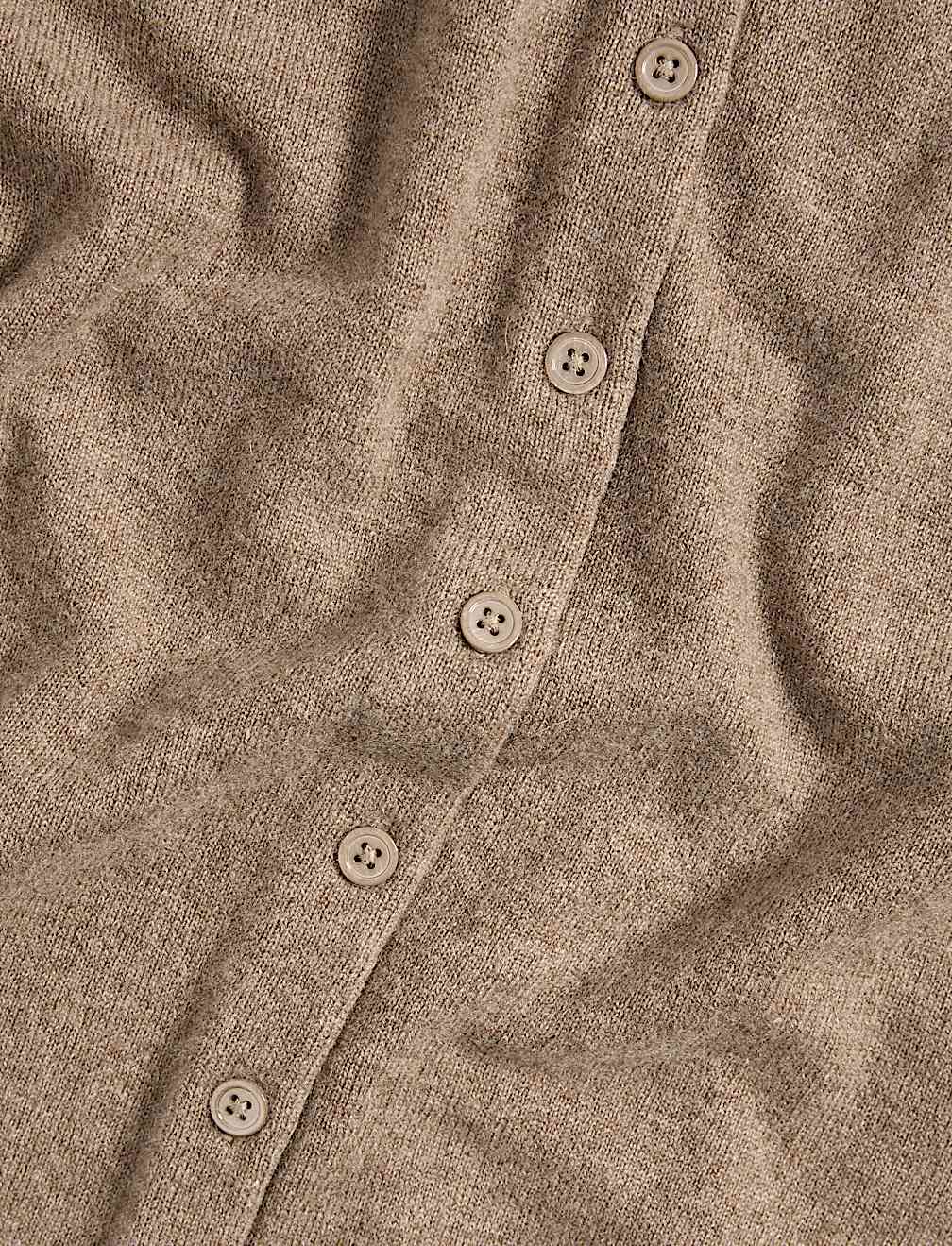 Pure Cashmere Crew Neck Relaxed Cardigan