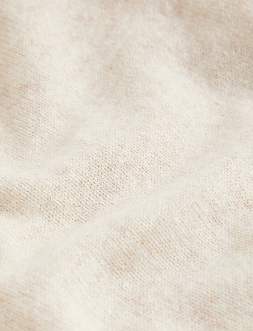 Pure Cashmere Crew Neck Relaxed Cardigan