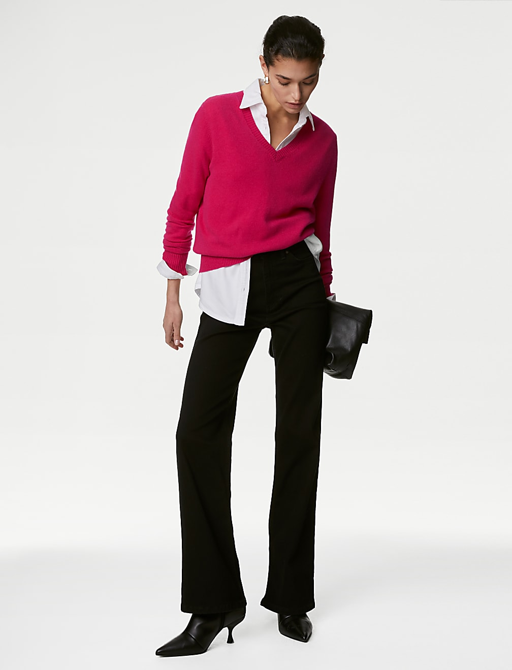 Pure Cashmere V-Neck Jumper