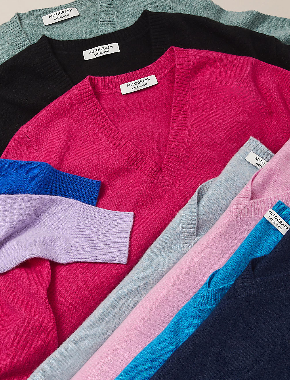 Pure Cashmere V-Neck Jumper