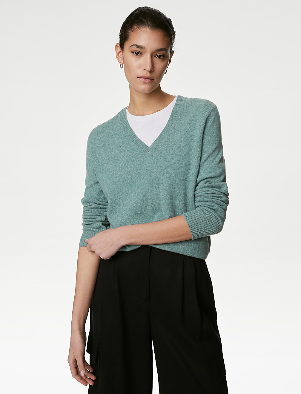 Pure Cashmere V-Neck Jumper