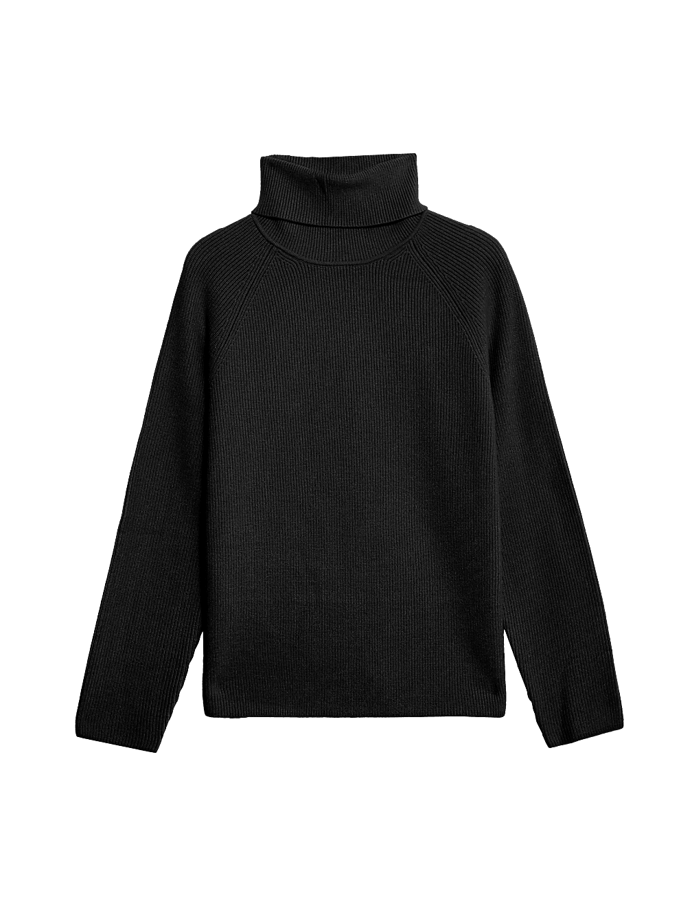 Ribbed Roll Neck Jumper