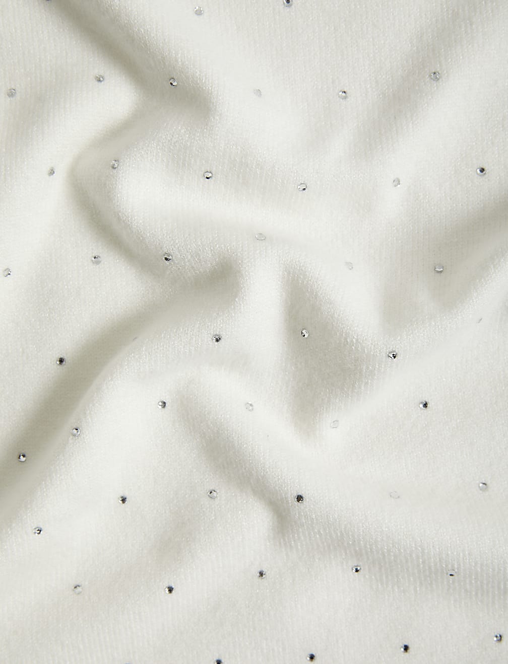 Soft Touch Embellished Crew Neck Jumper