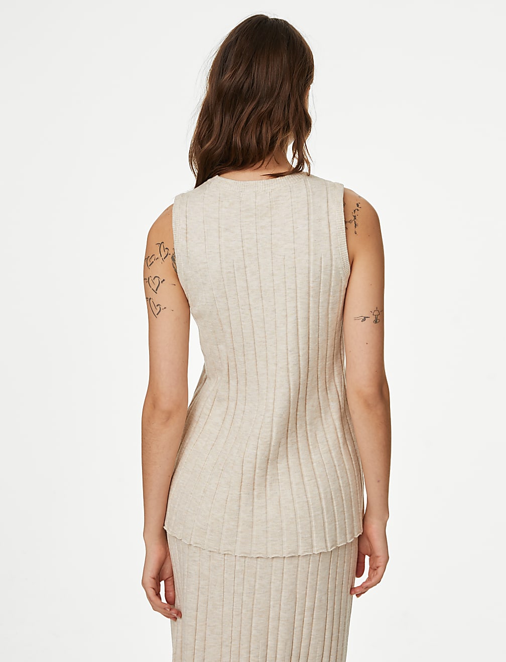 Textured Crew Neck Knitted Top