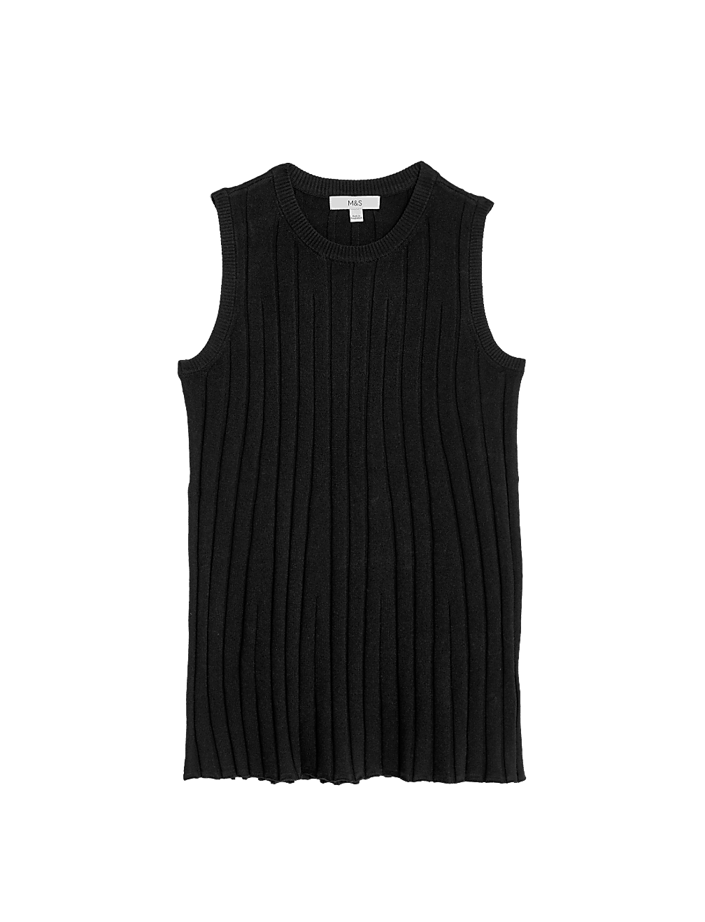 Textured Crew Neck Knitted Top