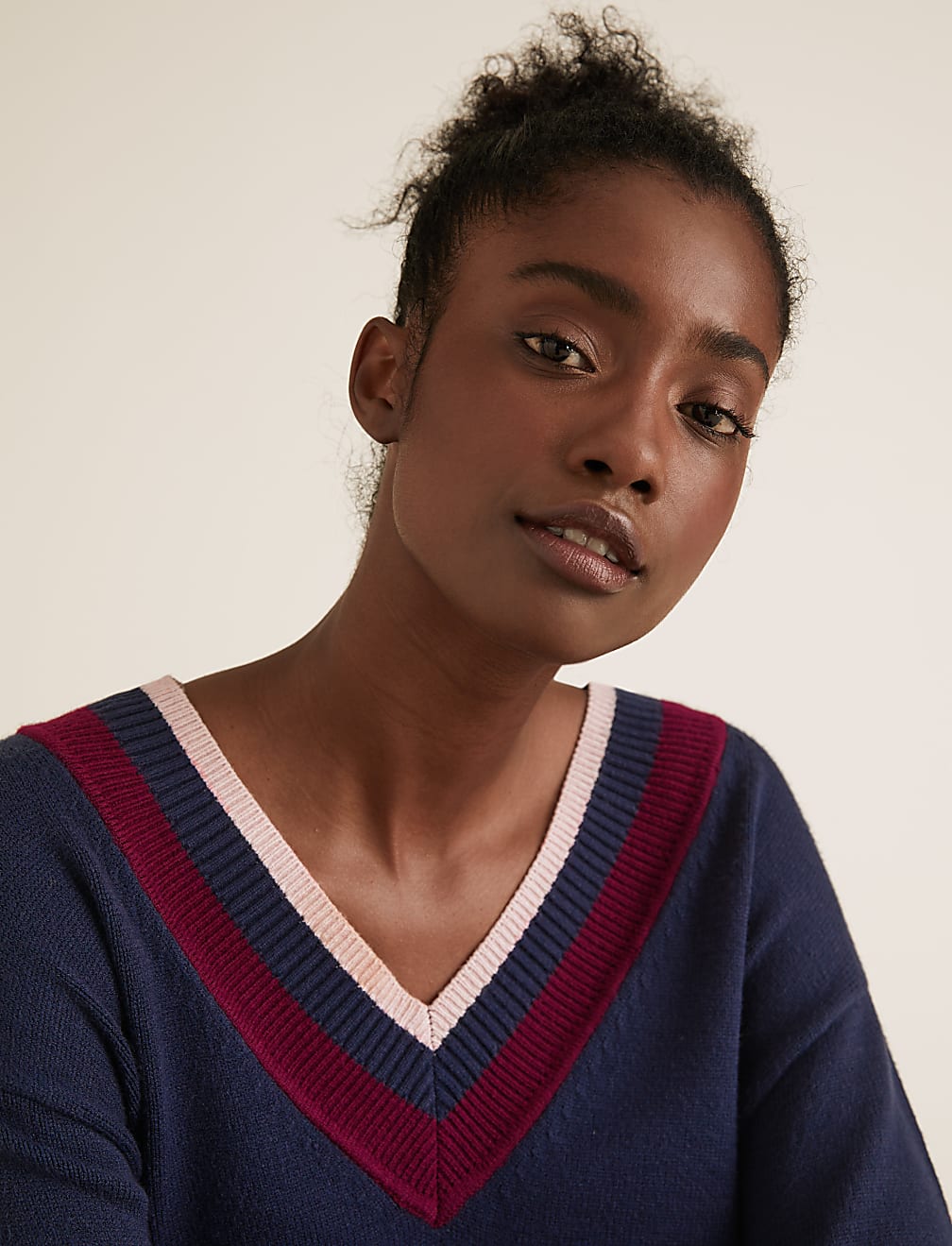 Soft Touch V-Neck Relaxed Jumper