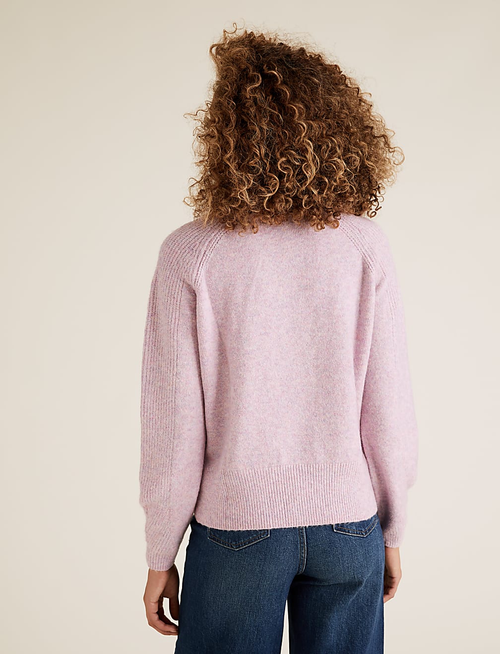 Ribbed Crew Neck Jumper