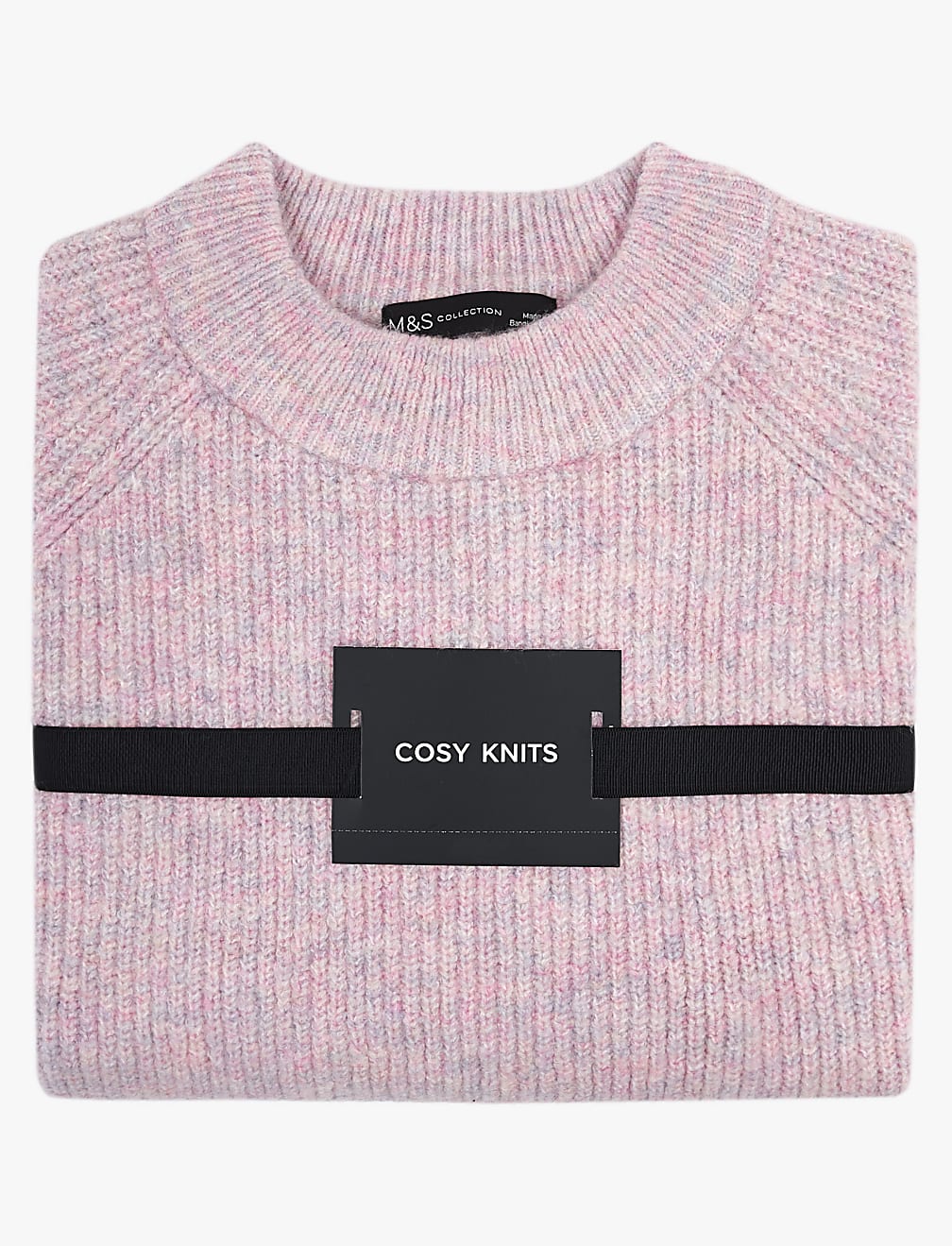 Ribbed Crew Neck Jumper