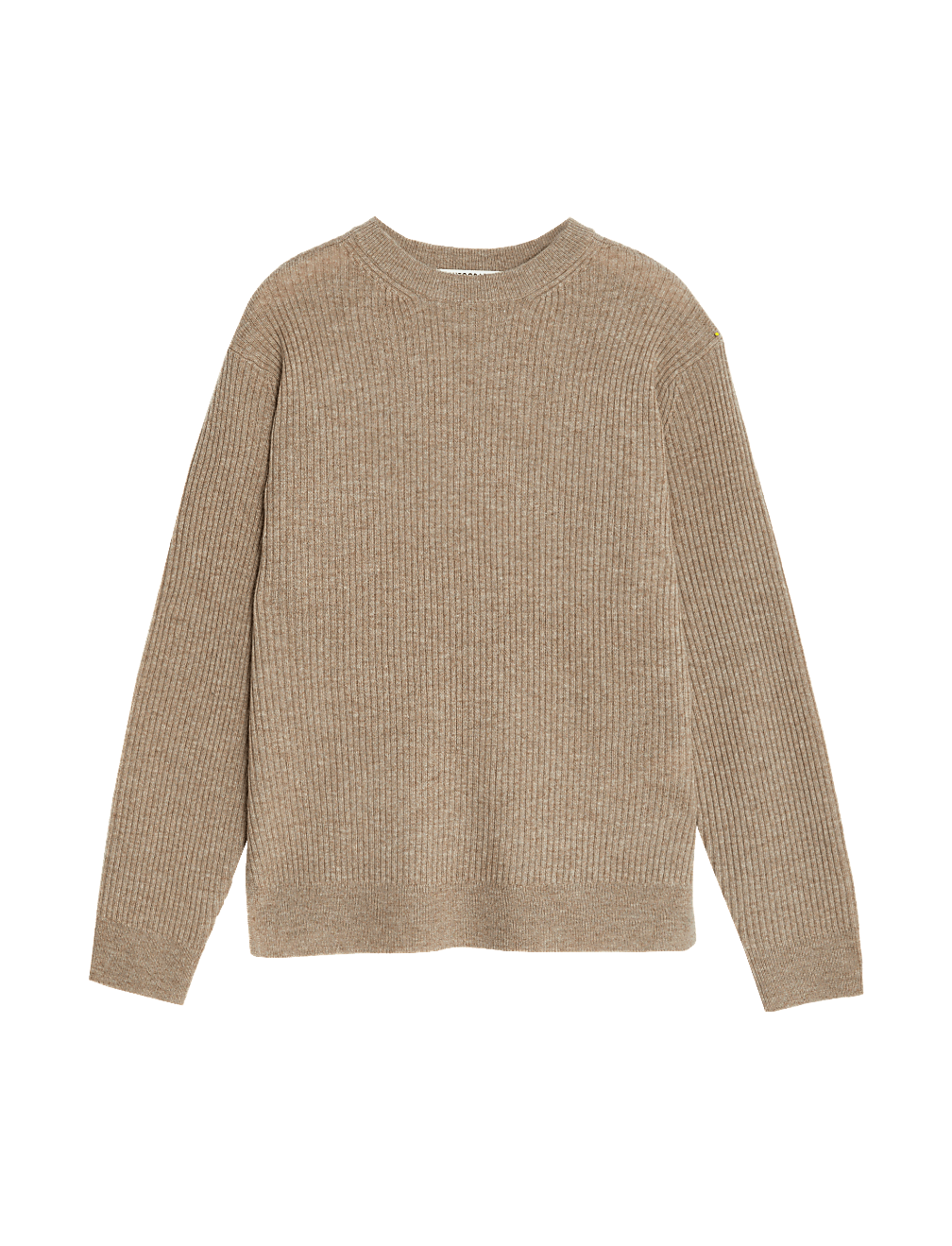 Merino Wool With Cashmere Ribbed Jumper
