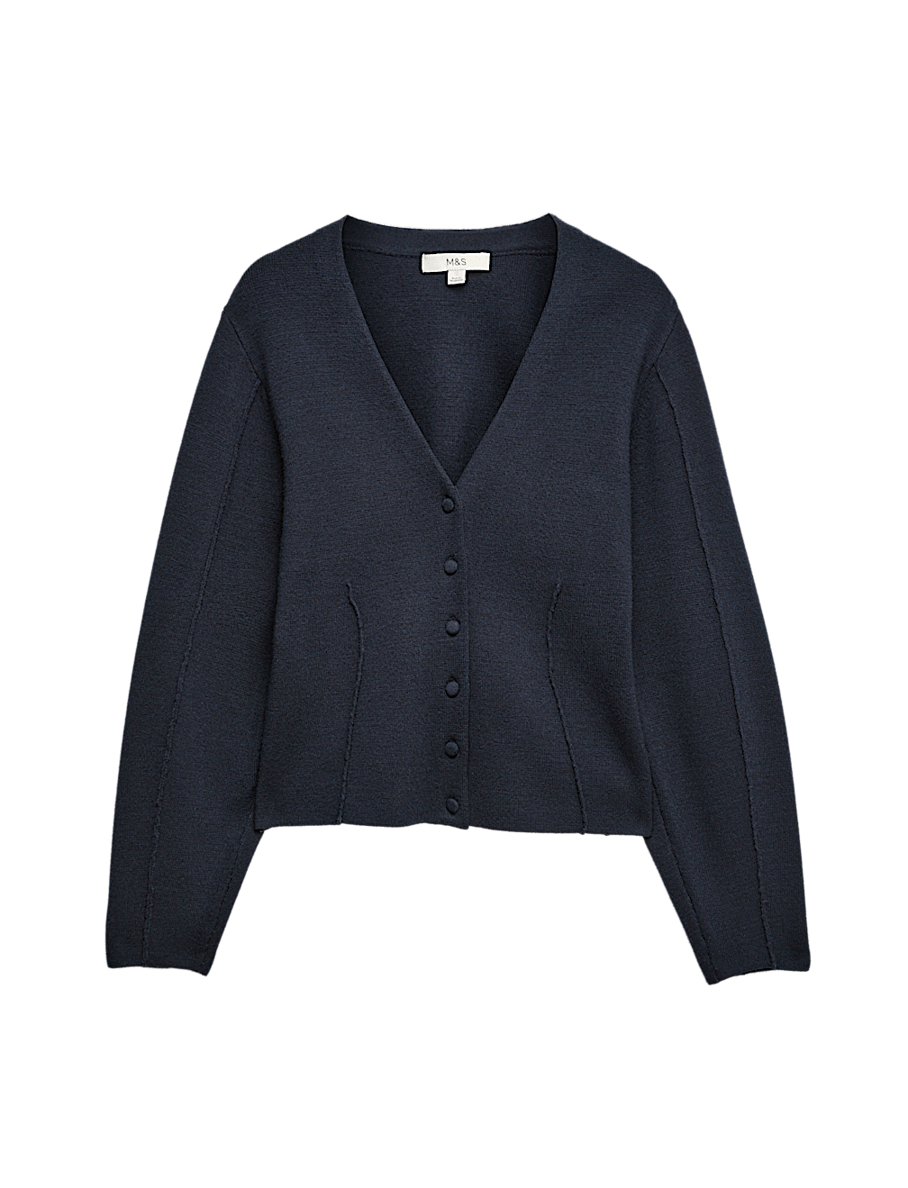 V-Neck Waisted Slim Fit Cardigan