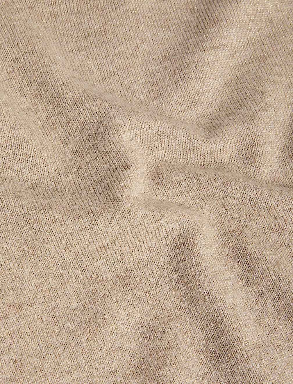 Merino Wool Rich Knitted Top with Cashmere