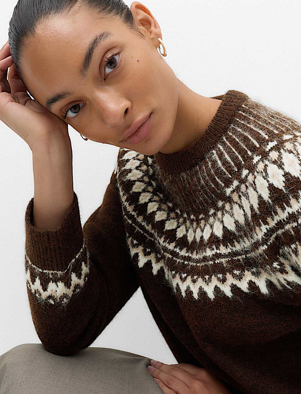 Fairisle Crew Neck  Jumper
