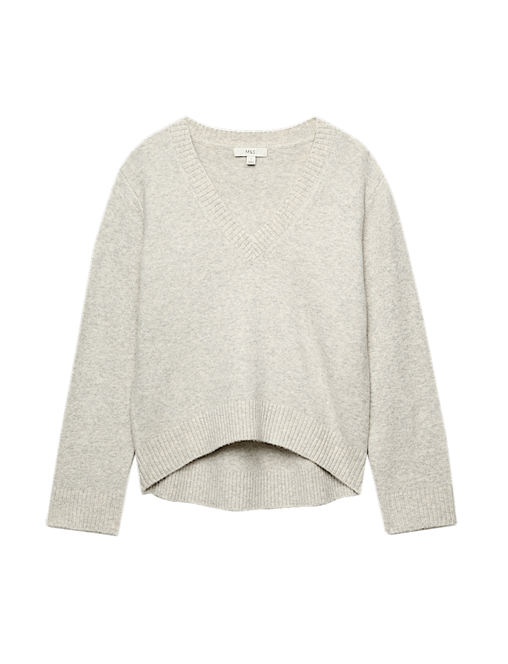 V-Neck Relaxed Jumper With Wool