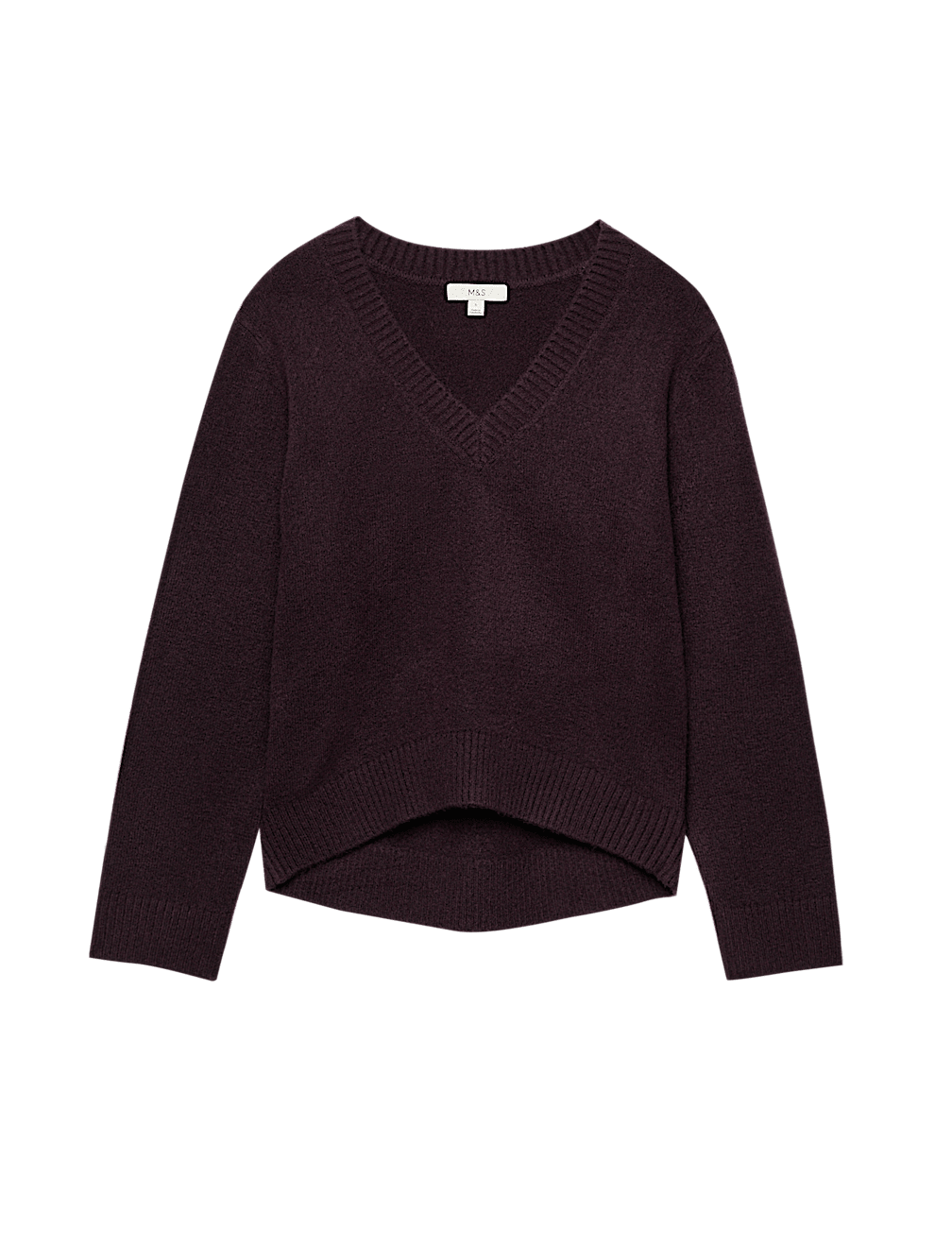 V-Neck Relaxed Jumper With Wool